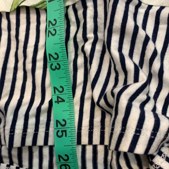 New! Wallpapher Floral and Striped Tank Top - Picture 7 of 7